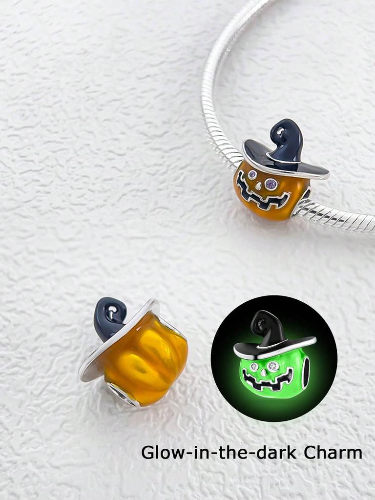 Charms Plata Cute Halloween Ghost Beads Charm Copper Plated Fit Charms Copperoriginal Bracelet For Jewelry Making Diy Charm