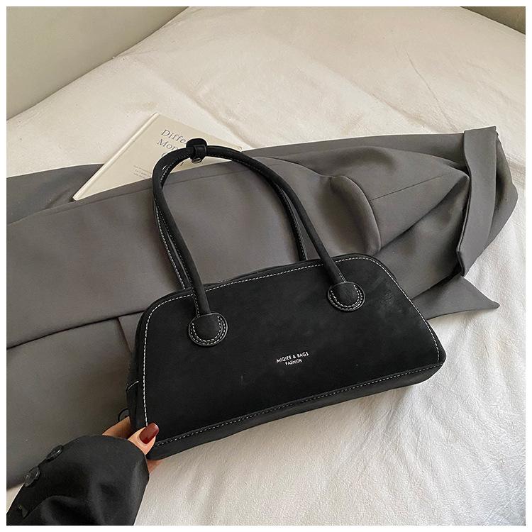 

Retro niche simple casual bag women s winter new matte armpit bag simple fashion handbag bag