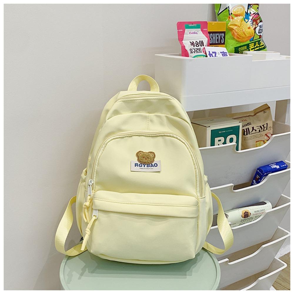 

School bag female college student simple versatile ins wind backpack large capacity cute middle school student computer backpack Small (22 * 10 * 28)
