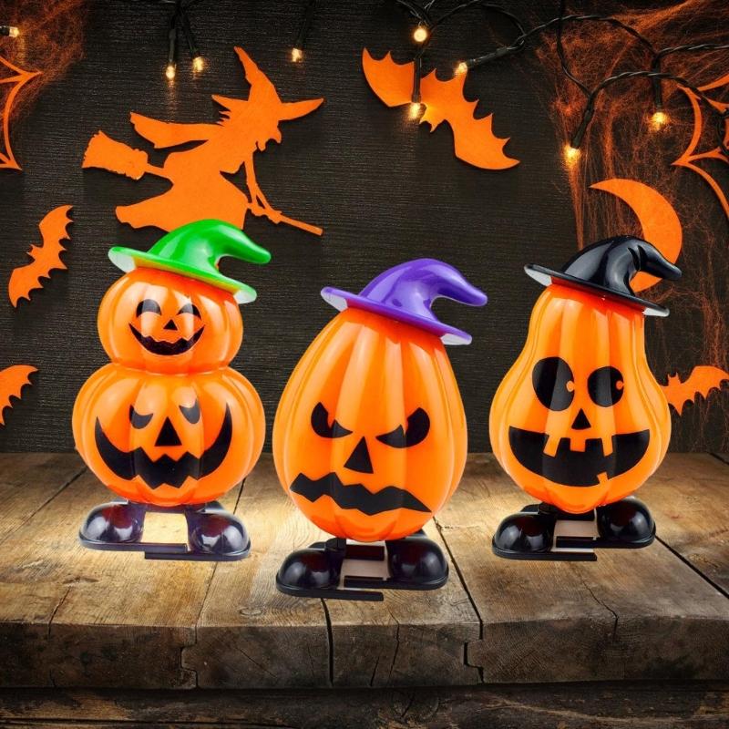 Halloween Party Decorations Halloween Pumpkin Wind Up Toy Clockwork Pumpkin Toy Classroom Reward Goodies Bag Fillers