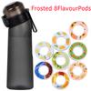 Garrafa de Água Saborizada 650ml Esportes Alr Up Garrafa para Beber 8 Cápsulas de Aroma de Frutas Copo de Água para Acampamento ao Ar Livre Fitness Moda