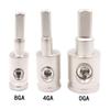 Neuer Reinkupfer Auto-Audio-Stecker 0GA 4GA 8GA Gold Silber Audio-Verstärker Eingangsadapter Drahtreduzierer
