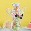 Adorable Dog Shaped Glass Candy Jars with Lid Dog Themed Airtight Glass Snacks Jar for Candy Cookies Coffee Pods Or Pet Treats