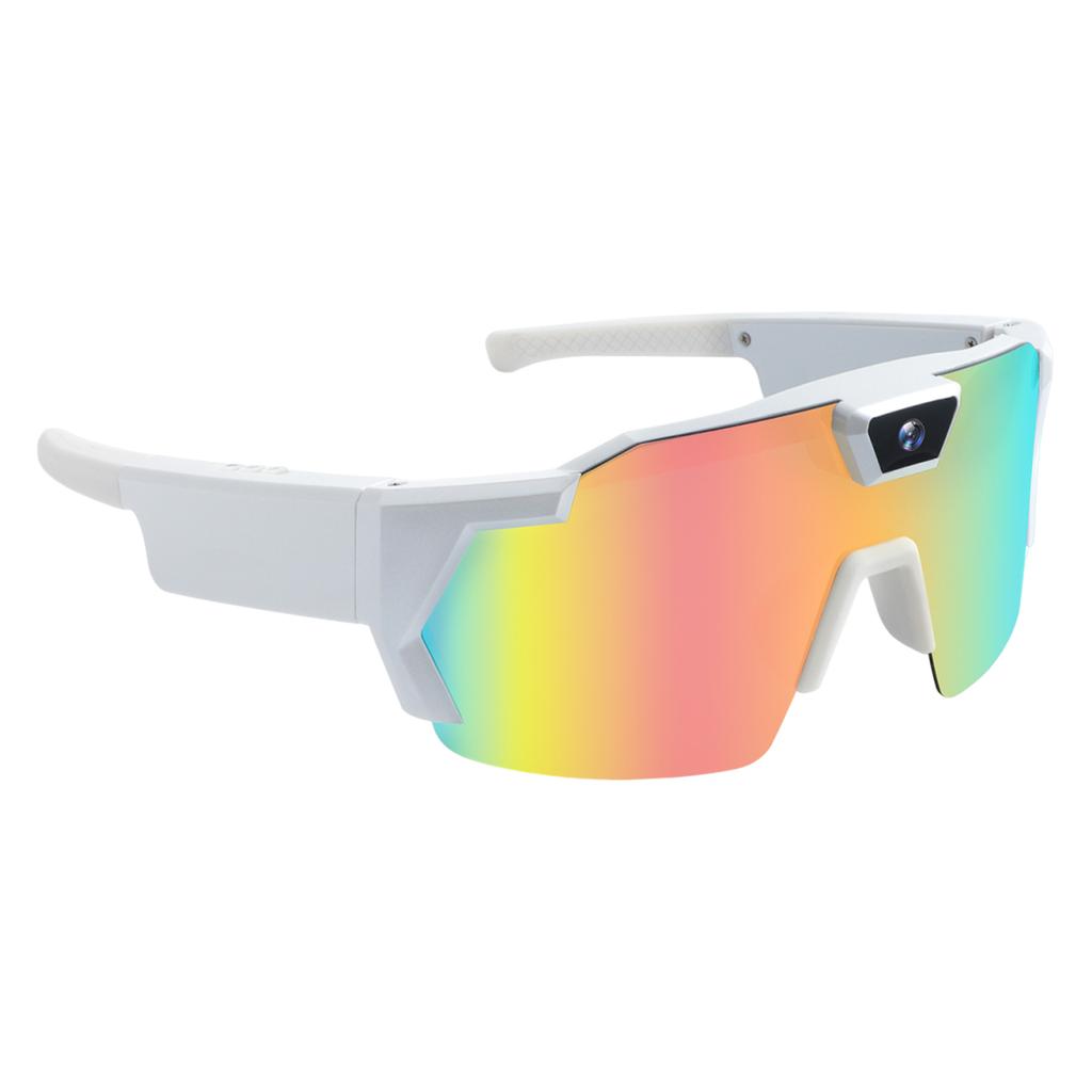 POV Sports Glasses with Camera & 16GB Card Outdoor Cycling Sunglasses Smart Walk Cam Sunglasses for Hiking & Travel Activity
