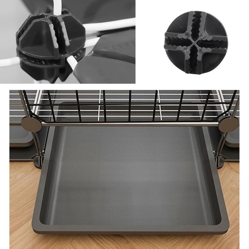 4 Pieces Sturdy Plastic Resin Cuves Connectors for Quick Assembly and Reconfiguration of Storage Grids Daily Use