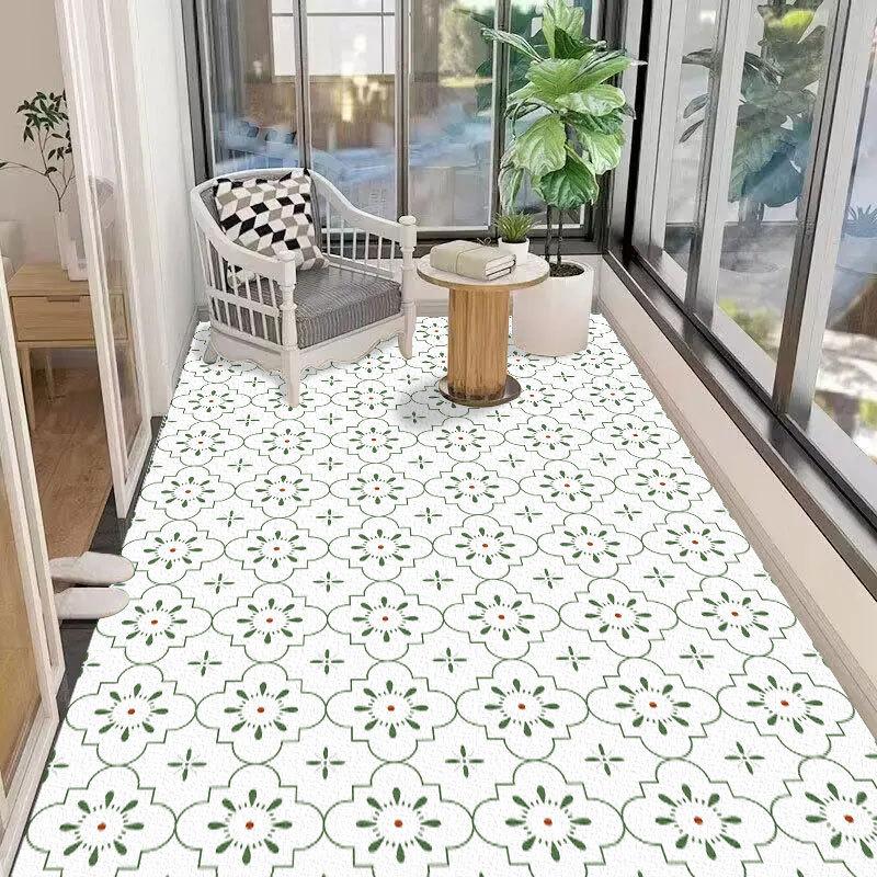 Balcony Floor Mat Waterproof Washable Bay Window Mat Non Slip Foot Mat Easy To Maintain Floor Mat