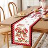 Christmas Linen Table Runner Merry Christmas Decoration for Home 2024 Xmas Party Decor Ornament Navidad Natal New Year Gift 2025