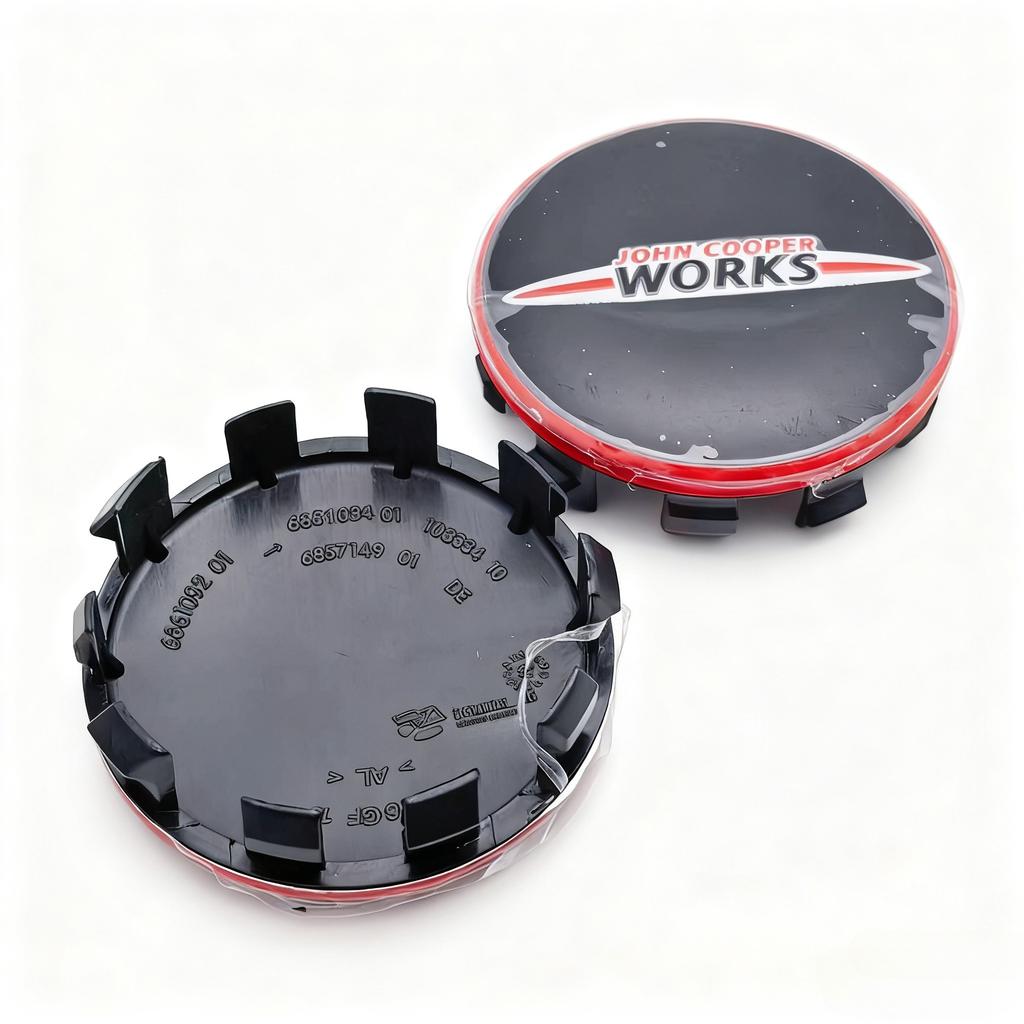 4 szt. Logo JOHN COOPER WORKS Emblemat Nakładki na Środki Kół Samochodowych 56MM 53MM Felgi Kołpak Piasty JCW Odznaka Pokrywa Środka Felgi Akcesoria Samochodowe