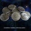 12 Pieces Twelve Constellations Commemorative Coins Tarot Commemorative Medal Antique Silver Coins Lucky Coins Wishing Coins