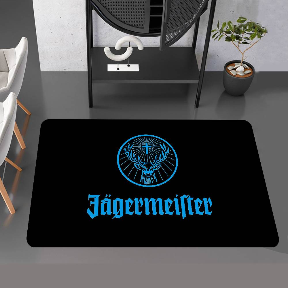 Tappetino J-Jagermeisteres Logo Stile Nordico Camera da Letto Soggiorno Tappetino Casa Balcone Antiscivolo Alfombra