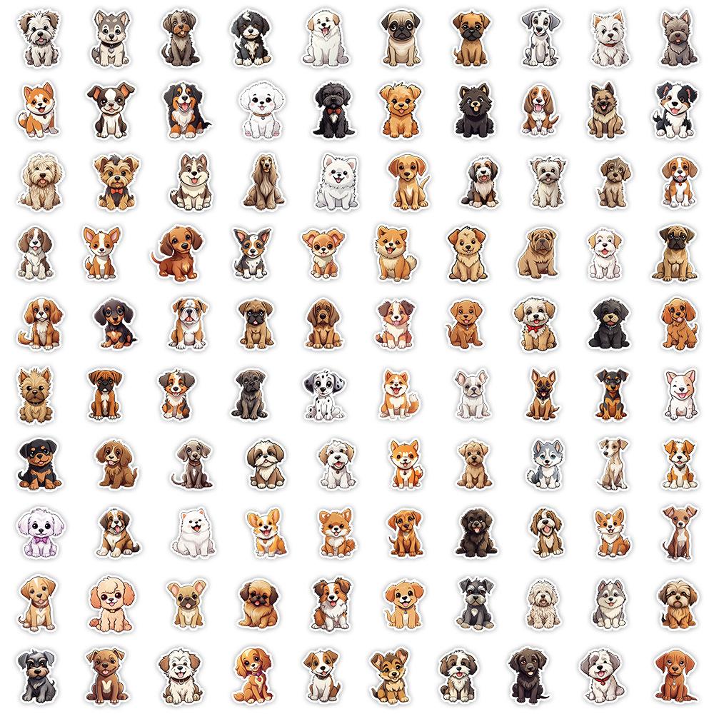 10100Pcs Cute Puppy Dogs Stickers Dog Kawaii Pet Cartoon Animals Gift Waterproof Stickers For Diy Laptop Phone Decoration