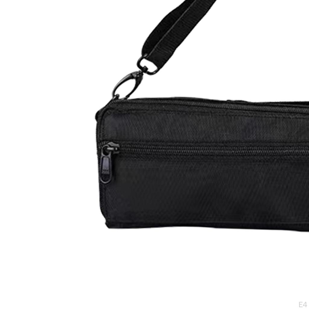 Flute Carry Case Protect Bag Canvas Lightweight Plush Inside Adjustable Strap for Musical