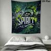 Team Spirit Wall Hanging Printed Fabric Blanket Decorative Tapestries for Bedroom Living Room Home Decor