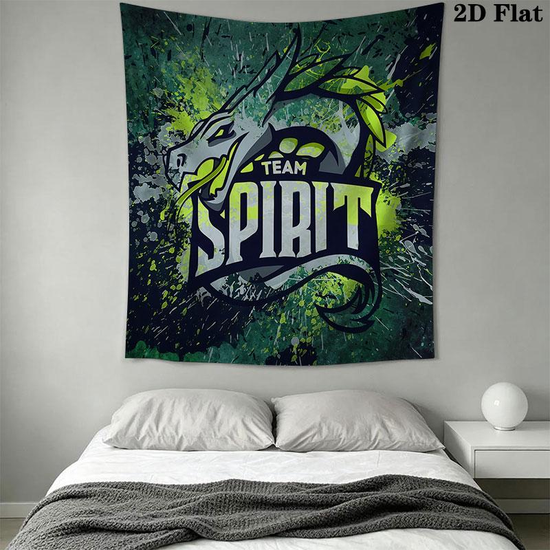 Team Spirit Wall Hanging Printed Fabric Blanket Decorative Tapestries for Bedroom Living Room Home Decor