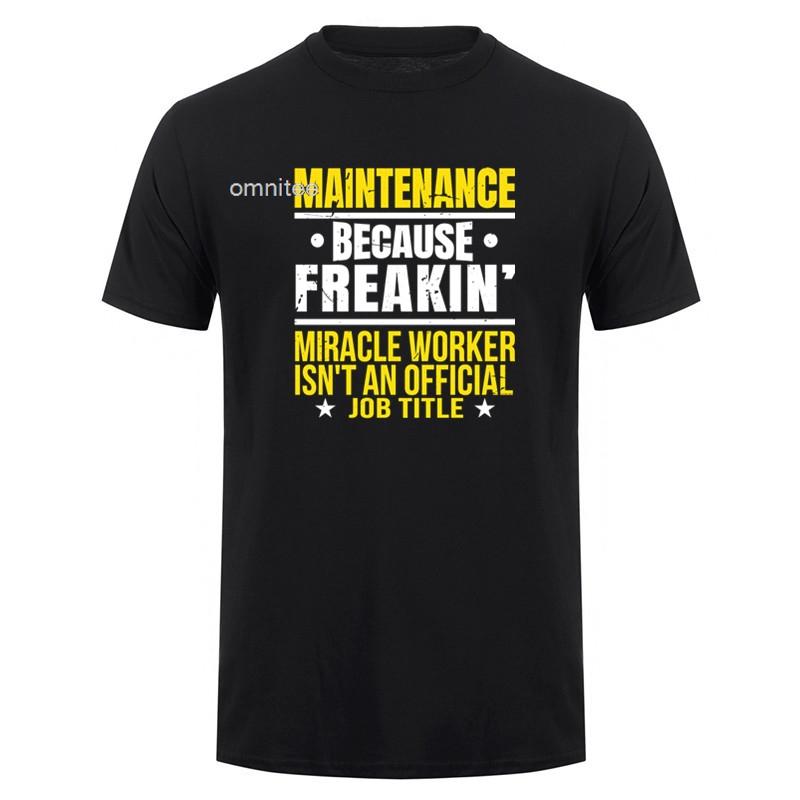 Funny Maintenance Worker T Shirts Unisex Streetwear Short Sleeve Unisex Maintenance Technician Tshirt Tees HJ073