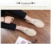 Men's Summer Canvas Slip-Ons: Breathable Linen Straw Weave, Shock-Absorbing Casual Shoes for Couples