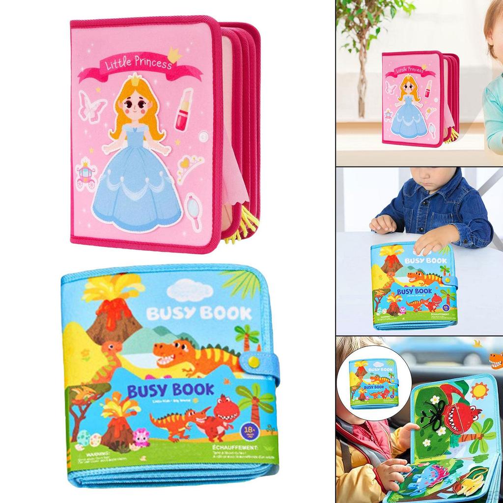 Baby Cloth Book Interactive Toy, Recognition Development Quiet Activity Book, Soft Kids