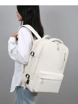 Strapazierfähiger Laptop-Rucksack mit großem Fassungsvermögen und mehreren Fächern für Reisen, wiederaufladbar und leicht