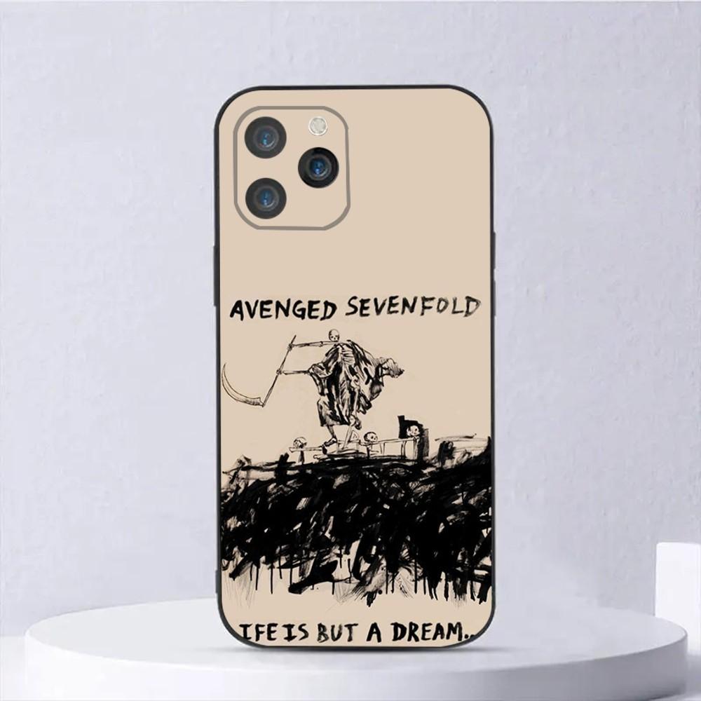 

Avenged Sevenfold Rock Band Phone Case For iPhone 15,14,13,12,11,Plus,Pro Max,XS,X,XR,SE,Mini,8,7 Soft Silicone Black Cover iPhone7