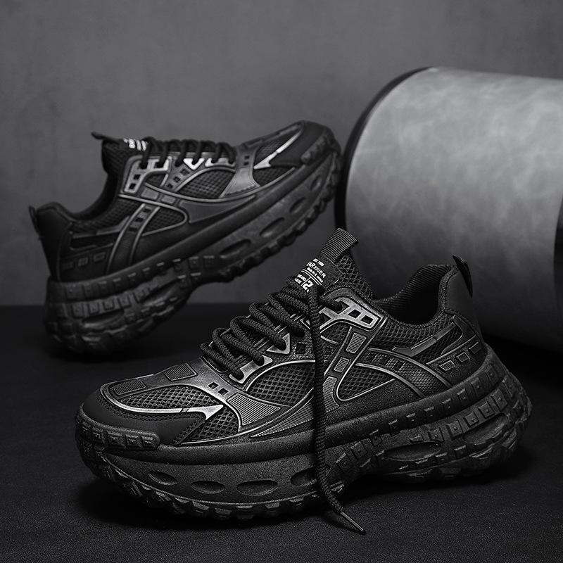Shoes men's shoes 2025 casual new autumn breathable men's sports shoes thick sole heightening personalized dad shoes