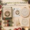 Cross Stitch Kit with Preprinted Patterns Christmas Embroidery for Beginners, Pre-Printed Pattern Full Set Anniversary And Birthday Gift Ideas