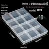 Thickened Nine-Grid Storage Box: Large Capacity, Impact & Corrosion Resistant, Open Compartment Design.