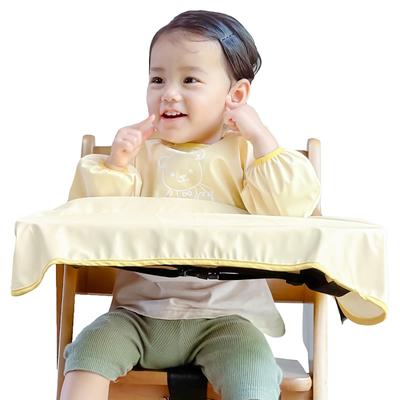 Mealtime Long Water Repellent Clothes Clean and Makes Cleaning Baby Baby Integrated String with Active Machine PU 1 Year 2 Year 3 Year One Size Fits