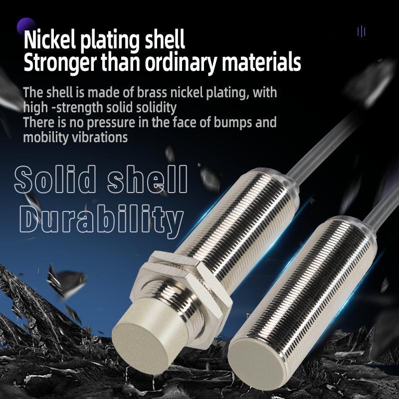 ZHICAN IP67 waterproof M12 high sensitivity long distance inductive proximity switch sensor three wire metal detection sensor