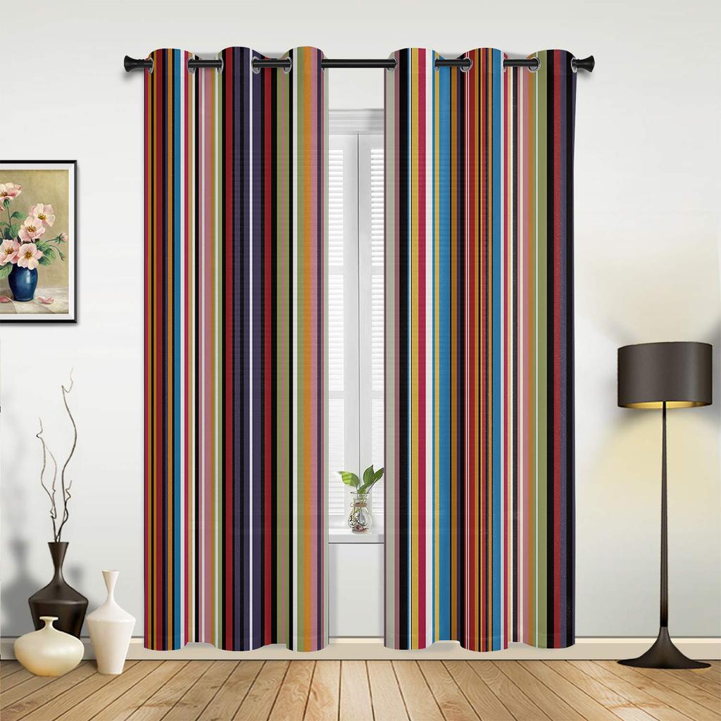 Candy Rainbow Stripes Vorhänge für Schlafzimmer Wohnzimmer Vorhänge Küche Kinderzimmer Fenster Vorhang Moderne Wohnkultur