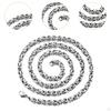Chain Necklace Bracelet Costume Accessories Stainless Steel Hand for Wedding Vacation Party