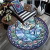 Oturma odası halısı Pikachu Karikatür Pokemon 3D Yuvarlak Paspaslar Sehpa Ev Çocuklar Zemin Halı Kaplama Kaymaz Alan Kilim