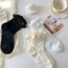 White Lace Mid-Calf Socks Thin Breathable Ruffle Socks Perfect Match Princess Socks  for Women