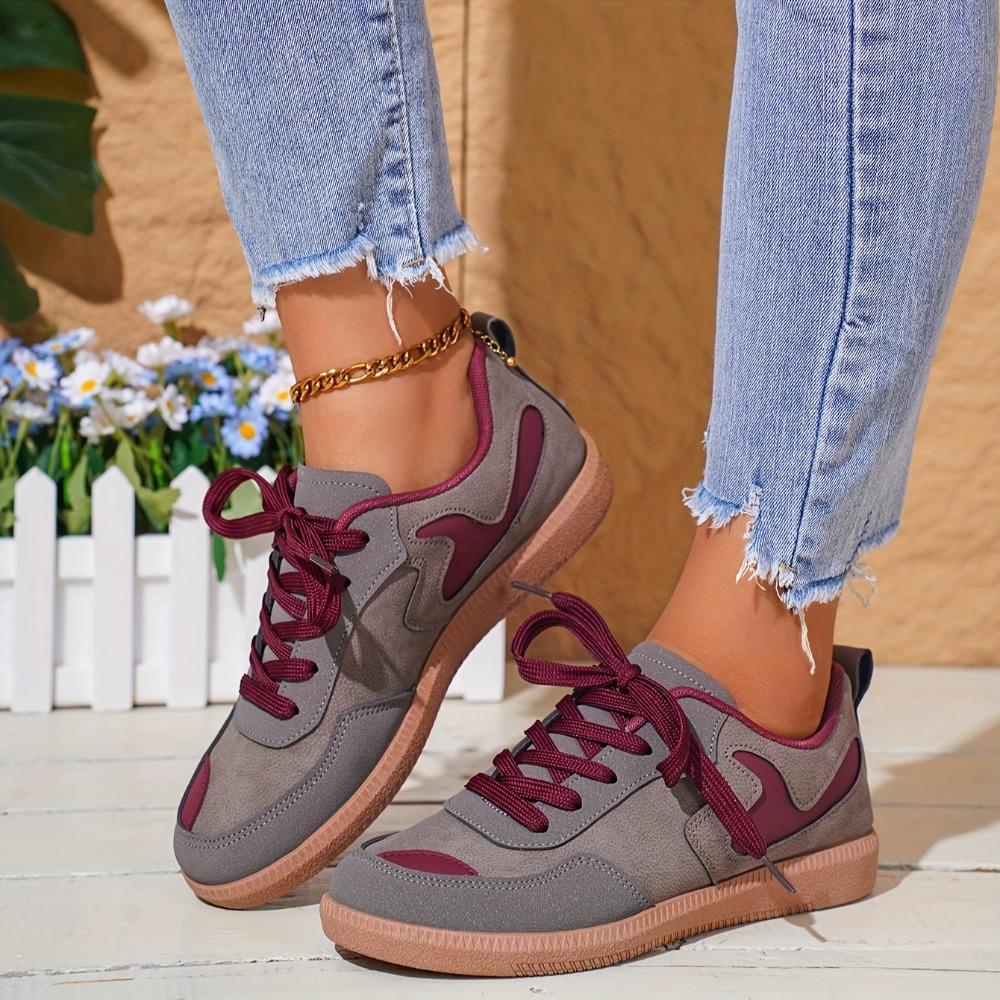 Ladies' Elegant Retro Style Lightweight Running Sports Shoes, Comfortable All Year Round, Fabric Lining, Ladies' Sports Shoes