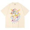 230 g/m² 100% Baumwolle Digimon V5 Angewomon Aufdruck Unisex Schweres Baumwoll-T-Shirt