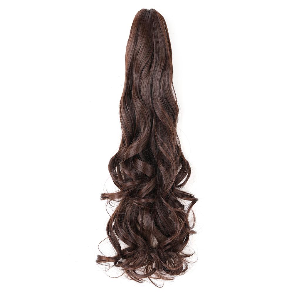 Claw Clip Ponytail Extension 18"&24 Clip In Wavy Synthetic Ponytail Hair Extensions Long Pony Tails for Women Extensions