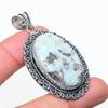 Natural Republic Larimar 925 Sterling Silver Jewelry Pendant 2.48" AP-14469