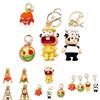 Pizza Tower Keychain Durable Plastic Pepper Pizza And Chef Pendant