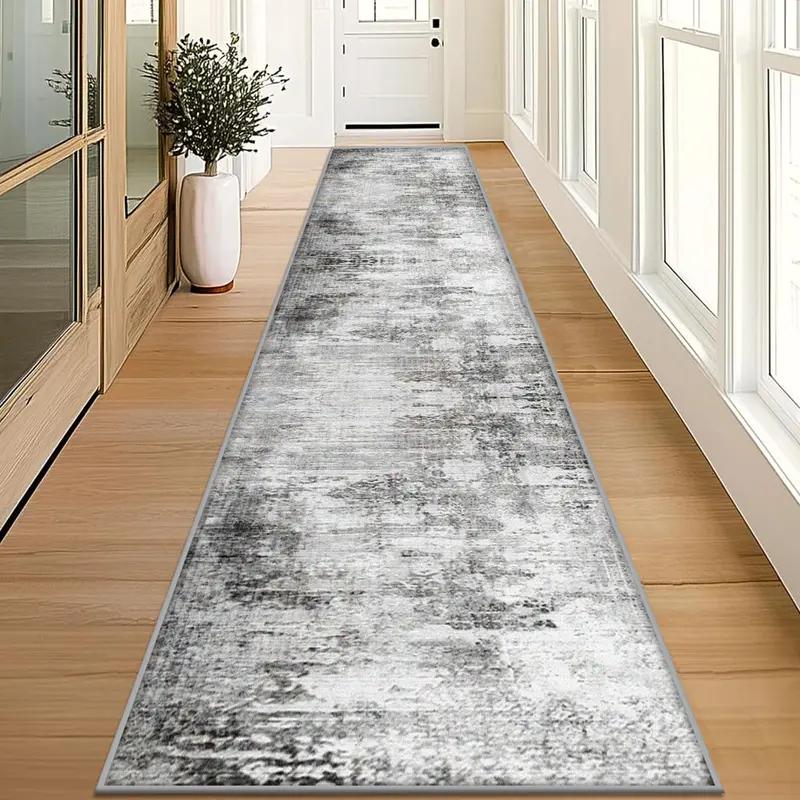 Modern Luxury Thin Runner Rug Easy-Care