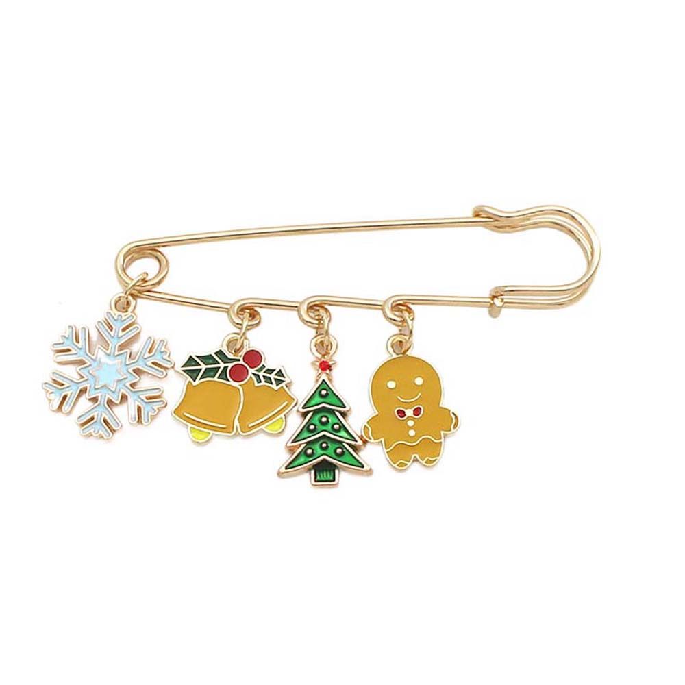 Decorative Santa Claus Jewelry Accessories Christmas Brooch Lapel Pin Brooches Christmas Buckle Pin