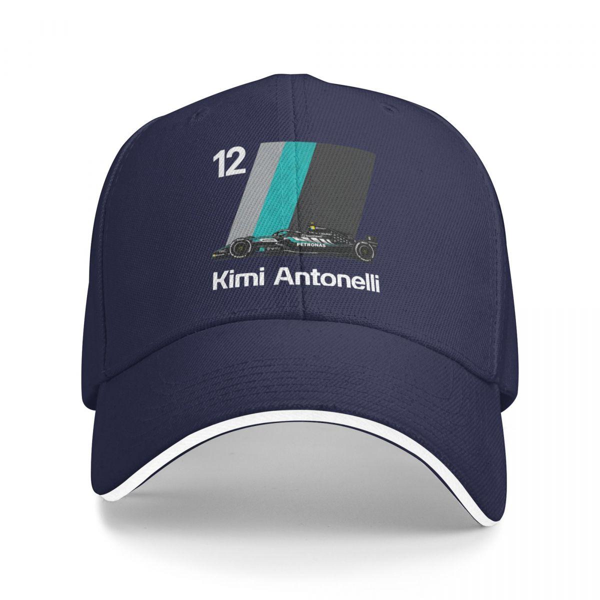 Obv cap Baseballpetten Racecoureur Kimi Nr. 12 Antonelli Geweldige Gepersonaliseerde Unisex Buiten Lente Hoeden One Size