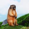 8 sztuk Figurka Świstaka Rzeźba Świstaka Prezenty na Dzień Świstaka Marmot Statua Ogrodowa Ozdoba Trawnika Mini Zwierzątko Model Świstaka