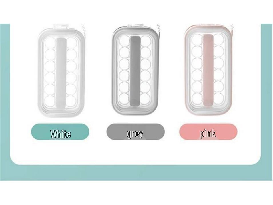 Ice Hockey Kettle: Dual Ice Cube Mold & Storage Box - Silicone Spherical Tray for Home Use