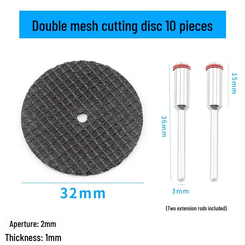 Ultra-Thin Double Mesh Resin Cutting Disc for Electric Grinders - Ideal for Jade and Metal Grinding