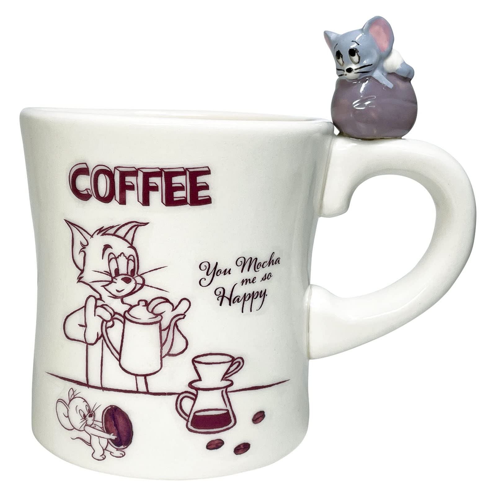 

Sun Art Tom and Jerry Figure Mug, Approx. 300ml, Time for Coffee (san3997)