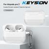KEYSION Shockproof Case for AirPods Pro 3 Carbon Fiber Texture Soft TPU Silicone Bluetooth Earphone Cover for AirPods Pro 3 2025