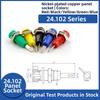 6pcs 24*7.3mm Banana Socket 2mm Terminal Test Hole DIY Parts Jack Electrical Connector
