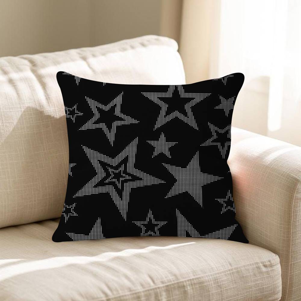 Korean Lovely Full Ins Screen Star 4545cm Cushion Cover Pillow Cover Decor Pillowcase Home Pillowcase For Couch Pillow