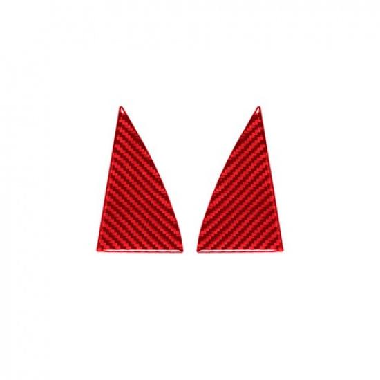 2Pcs Red Carbon Fiber Interior A-pillar Cover Trim For Colorado/Canyon 2015-