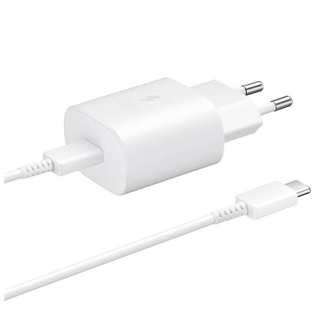 Ładowarka Sieciowa Samsung USB-C 25W Z Kablem USB-C - Biała