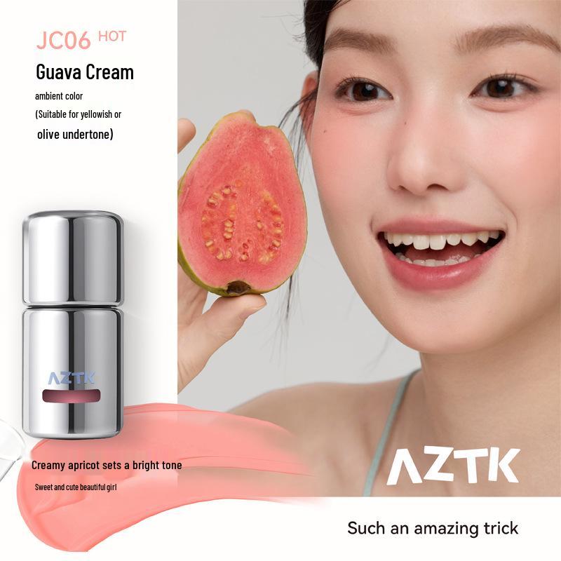 Aztk Dewy Liquid Blush Stick - Natural Cream Blusher for Women